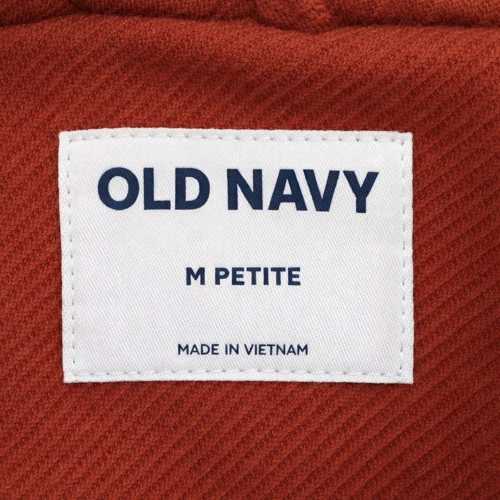 NWT Old Navy Soft-Brushed Utility Shacket Rust – Medium Petite - Picture 7 of 10